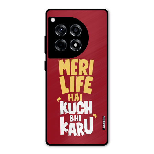 My Life OnePlus 12R Mobile Back Cover - Typography PrintShield Case