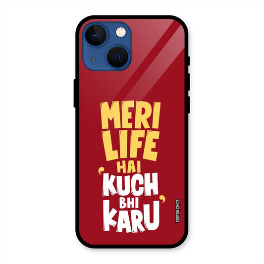 My Life iPhone 13 Mini Mobile Back Cover - Typography PrintShield Case