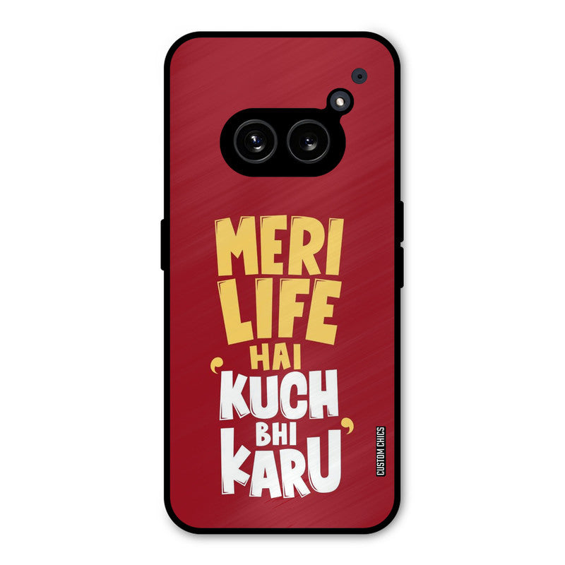 My Life Nothing Phone 2a Mobile Back Cover - Typography PrintShield Case
