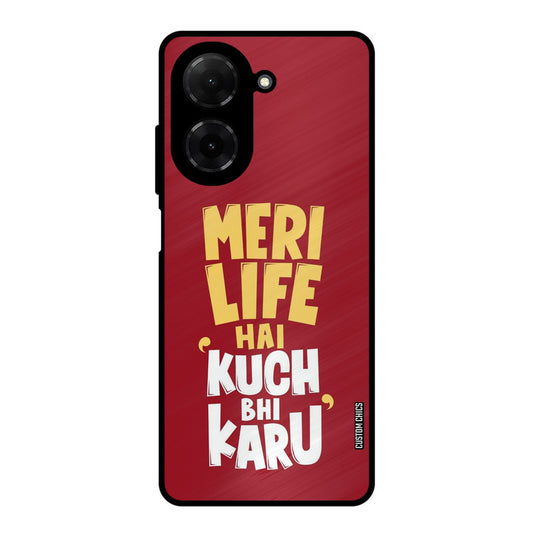 My Life Poco C71 Mobile Back Cover - Typography PrintShield Case