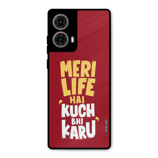 My Life Moto G85 Mobile Back Cover - Typography PrintShield Case