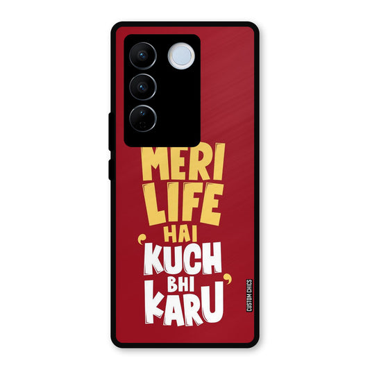 My Life Vivo V27 Pro Mobile Back Cover - Typography PrintShield Case