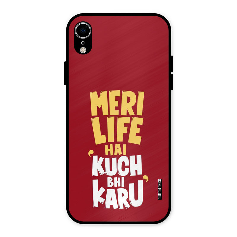 My Life iPhone XR Mobile Back Cover - Typography PrintShield Case