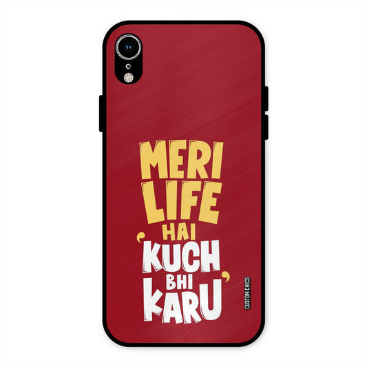 My Life iPhone XR Mobile Back Cover - Typography PrintShield Case