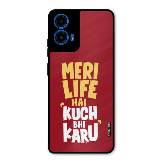 My Life Moto G45 Mobile Back Cover - Typography PrintShield Case