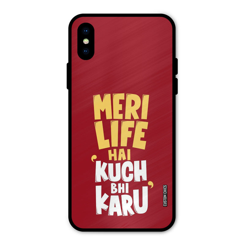My Life iPhone X Mobile Back Cover - Typography PrintShield Case