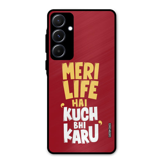 My Life Samsung Galaxy A55 5G Mobile Back Cover - Typography PrintShield Case