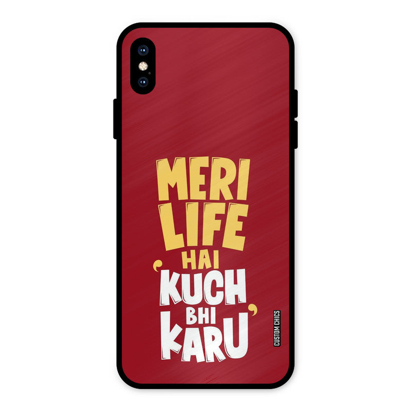 My Life iPhone XS Max Mobile Back Cover - Typography PrintShield Case