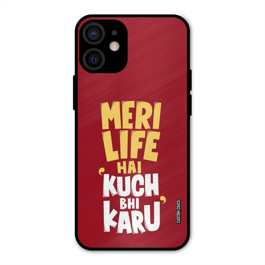 My Life iPhone 12 Mini Mobile Back Cover - Typography PrintShield Case