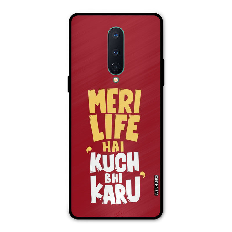 My Life Oneplus 8 Mobile Back Cover - Typography PrintShield Case