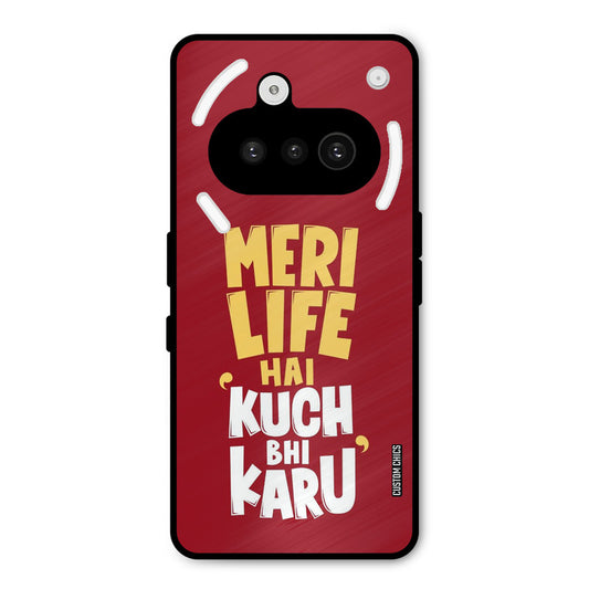 My Life Nothing Phone 3A Mobile Back Cover - Typography PrintShield Case