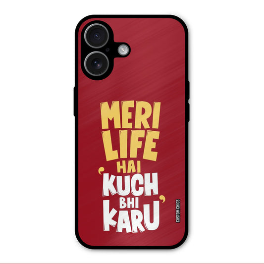 My Life iPhone 17 Mobile Back Cover - Typography PrintShield Case