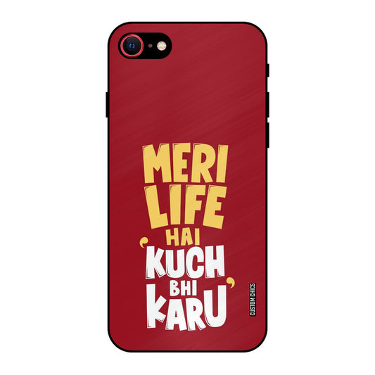 My Life iPhone SE 2020 Mobile Back Cover - Typography PrintShield Case