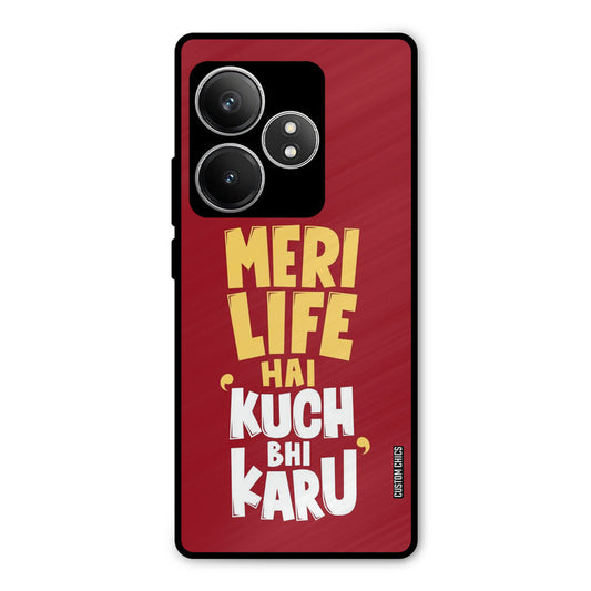 My Life Realme GT 6T Mobile Back Cover - Typography PrintShield Case