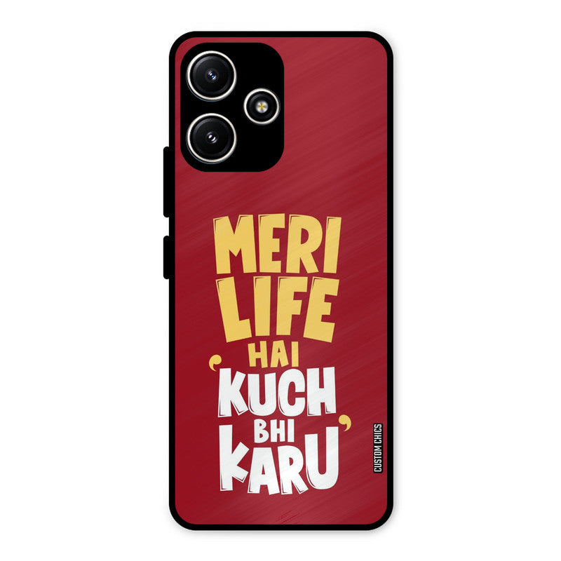 My Life Redmi 12 5G Mobile Back Cover - Typography PrintShield Case