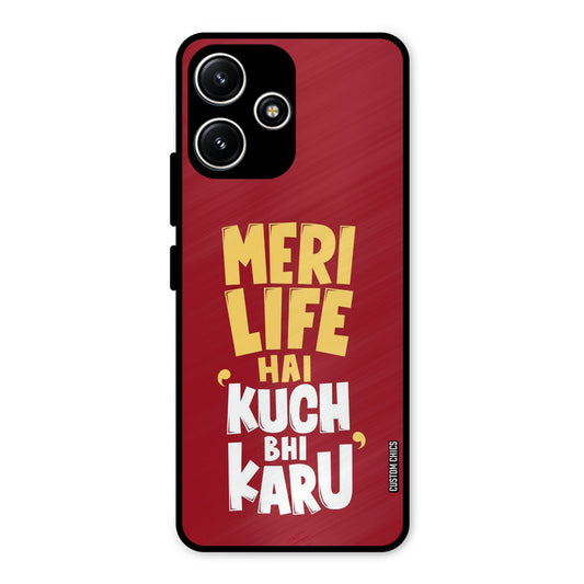 My Life Redmi 12 5G Mobile Back Cover - Typography PrintShield Case