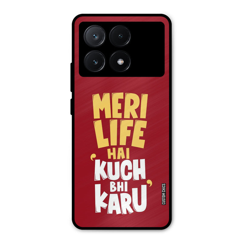 My Life Poco X6 Pro Mobile Back Cover - Typography PrintShield Case