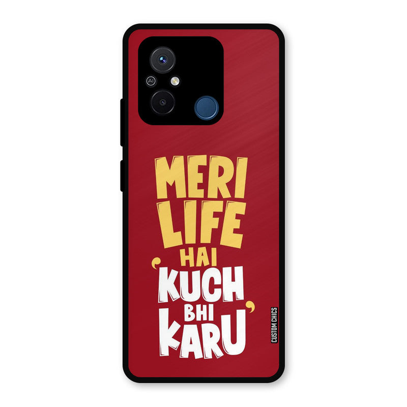 My Life Redmi 12c Mobile Back Cover - Typography PrintShield Case