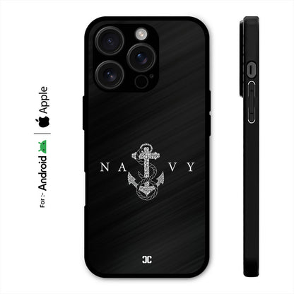 Navy Logo Case – Premium PrintShield Mobile Cover