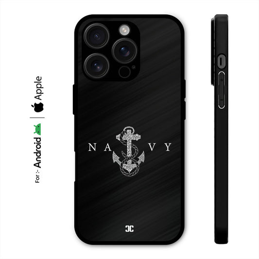 Navy Logo Case – Premium PrintShield Mobile Cover