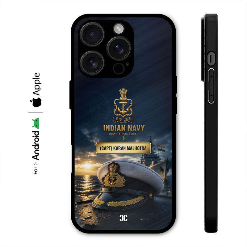 Navy Officer Name Case Case – Premium PrintShield Mobile Cover