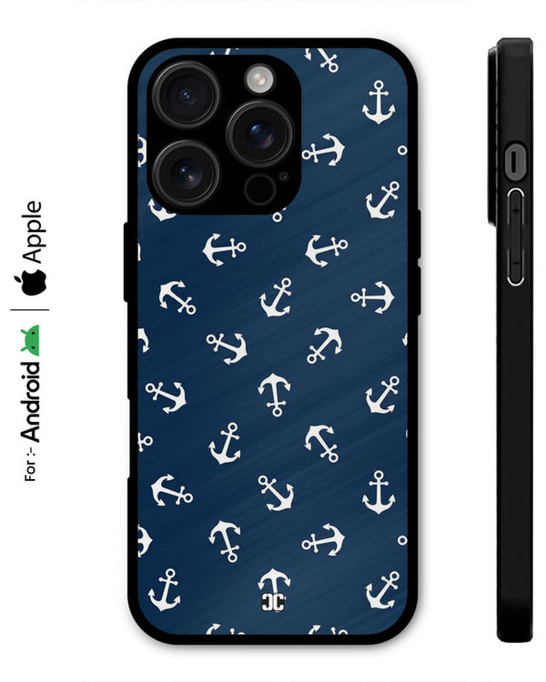 Navy Pattern Case – Premium PrintShield Mobile Cover