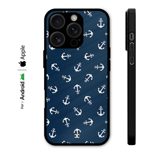 Navy Pattern Case – Premium PrintShield Mobile Cover