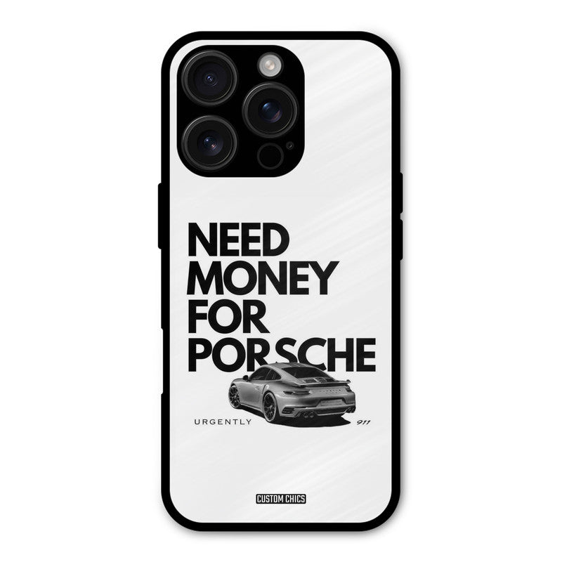 Need Money Typo iPhone 16 Pro Mobile Back Cover - Car&Bike PrintShield Case