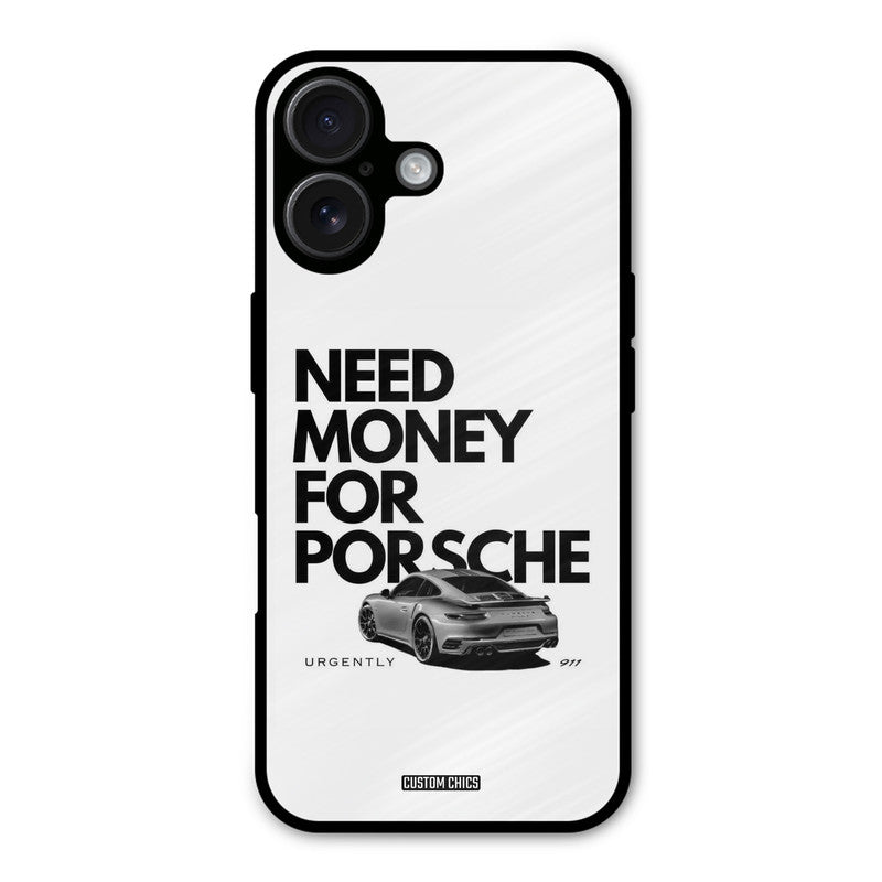 Need Money Typo iPhone 16 Plus Mobile Back Cover - Car&Bike PrintShield Case