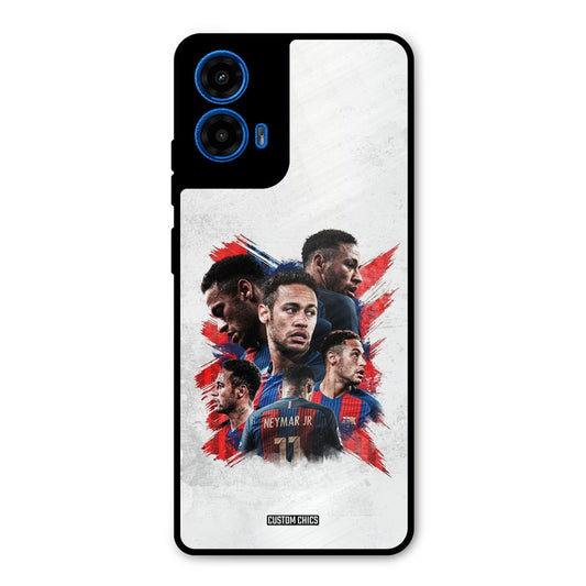 Neymar Group Moto G45 Mobile Back Cover - Sports PrintShield Case