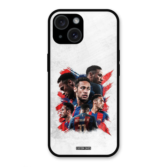 Neymar Group  iPhone 15 Plus Mobile Back Cover - Sports PrintShield Case