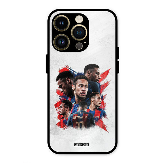 Neymar Group  iPhone 14 Pro Mobile Back Cover - Sports PrintShield Case