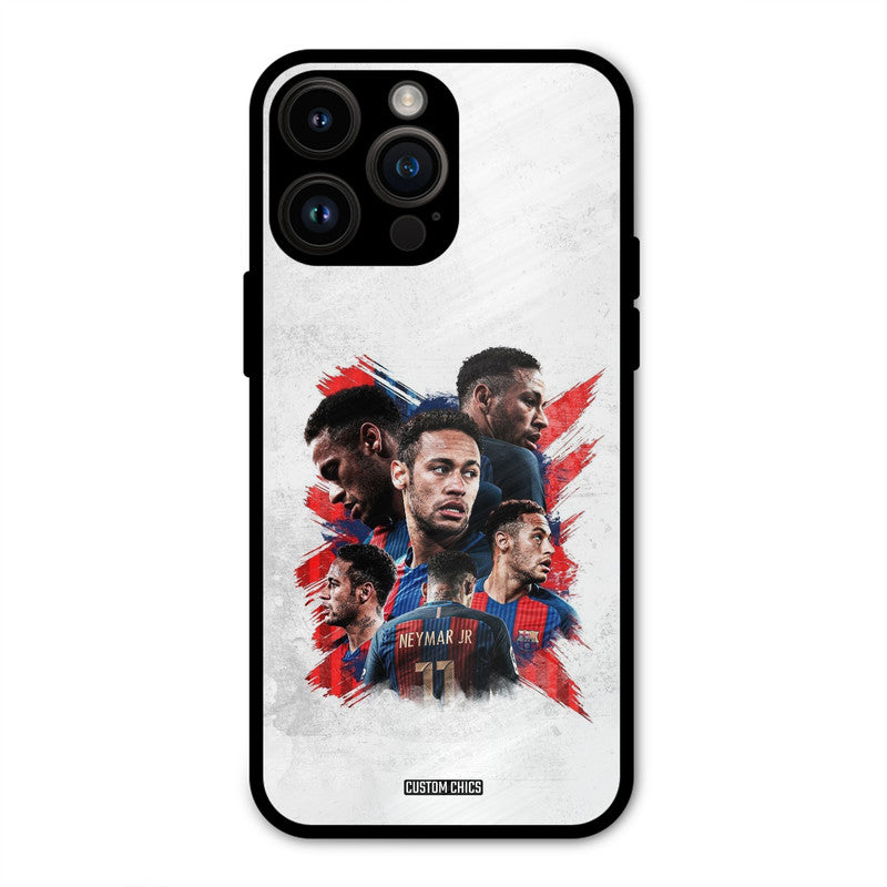 Neymar Group  iPhone 14 Pro Max Mobile Back Cover - Sports PrintShield Case