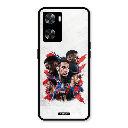 Neymar Group Oppo A57 2022 Mobile Back Cover - Sports PrintShield Case