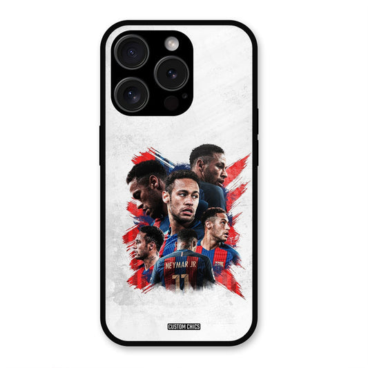 Neymar Group  iPhone 15 Pro Mobile Back Cover - Sports PrintShield Case