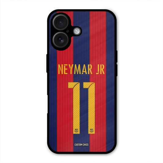Neymar Jersey  iPhone 16 Mobile Back Cover - Sports PrintShield Case