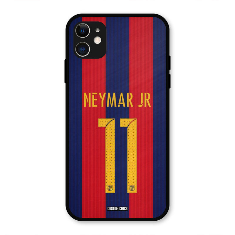 Neymar Jersey  iPhone 11 Mobile Back Cover - Sports PrintShield Case