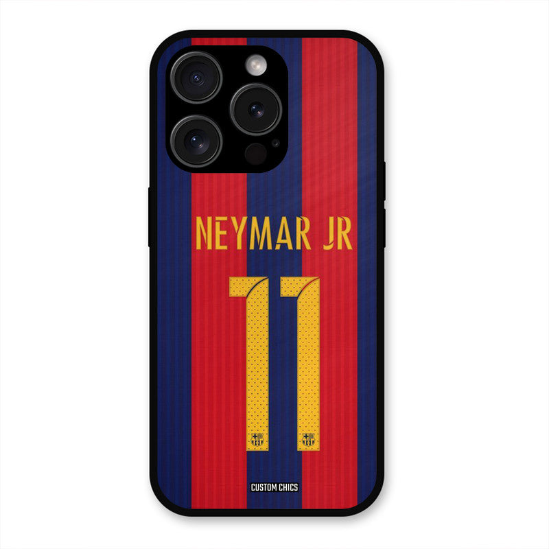 Neymar Jersey  iPhone 15 Pro Max Mobile Back Cover - Sports PrintShield Case