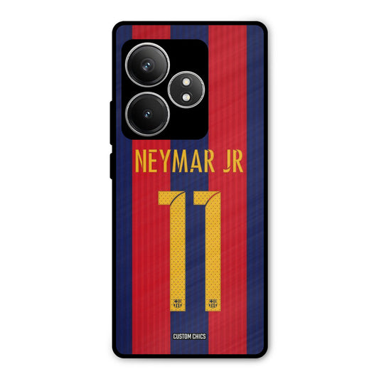 Neymar Jersey Realme GT 6T Mobile Back Cover - Sports PrintShield Case