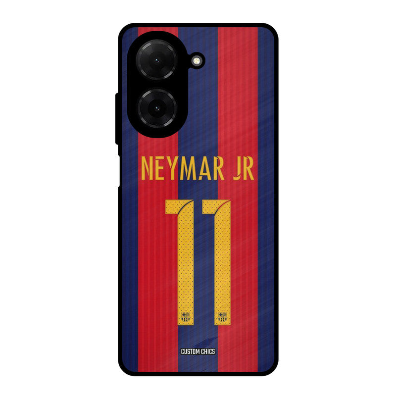 Neymar Jersey Poco C71 Mobile Back Cover - Sports PrintShield Case