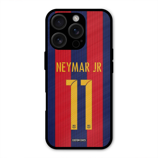 Neymar Jersey  iPhone 16 Pro Mobile Back Cover - Sports PrintShield Case