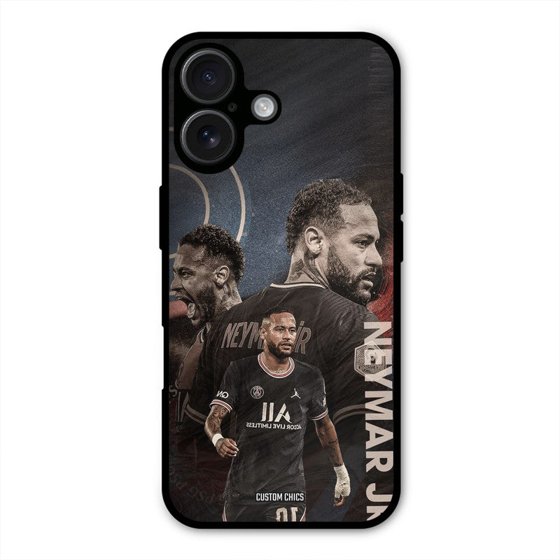 Neymar Portrait  iPhone 16 Mobile Back Cover - Sports PrintShield Case