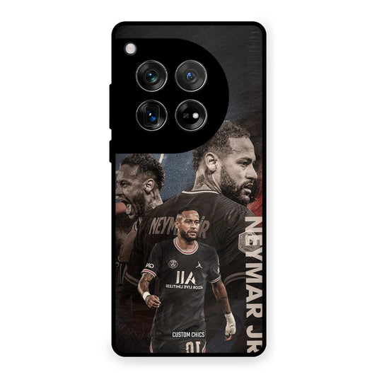 Neymar Portrait OnePlus 12 Mobile Back Cover - Sports PrintShield Case