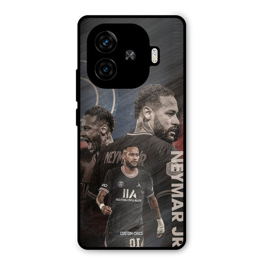 Neymar Portrait iQoo Z9 Turbo Mobile Back Cover - Sports PrintShield Case