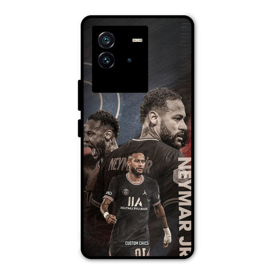 Neymar Portrait iQOO Neo 6 5G Mobile Back Cover - Sports PrintShield Case