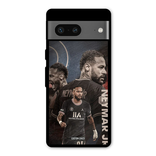 Neymar Portrait Google Pixel 7 Mobile Back Cover - Sports PrintShield Case
