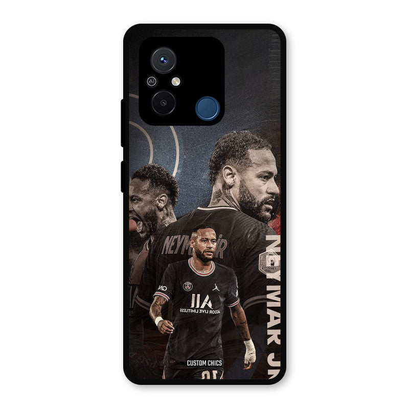 Neymar Portrait Redmi 12c Mobile Back Cover - Sports PrintShield Case