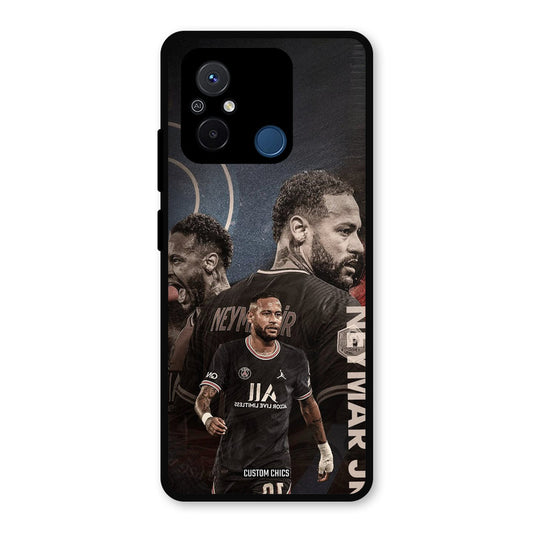 Neymar Portrait Redmi 12c Mobile Back Cover - Sports PrintShield Case