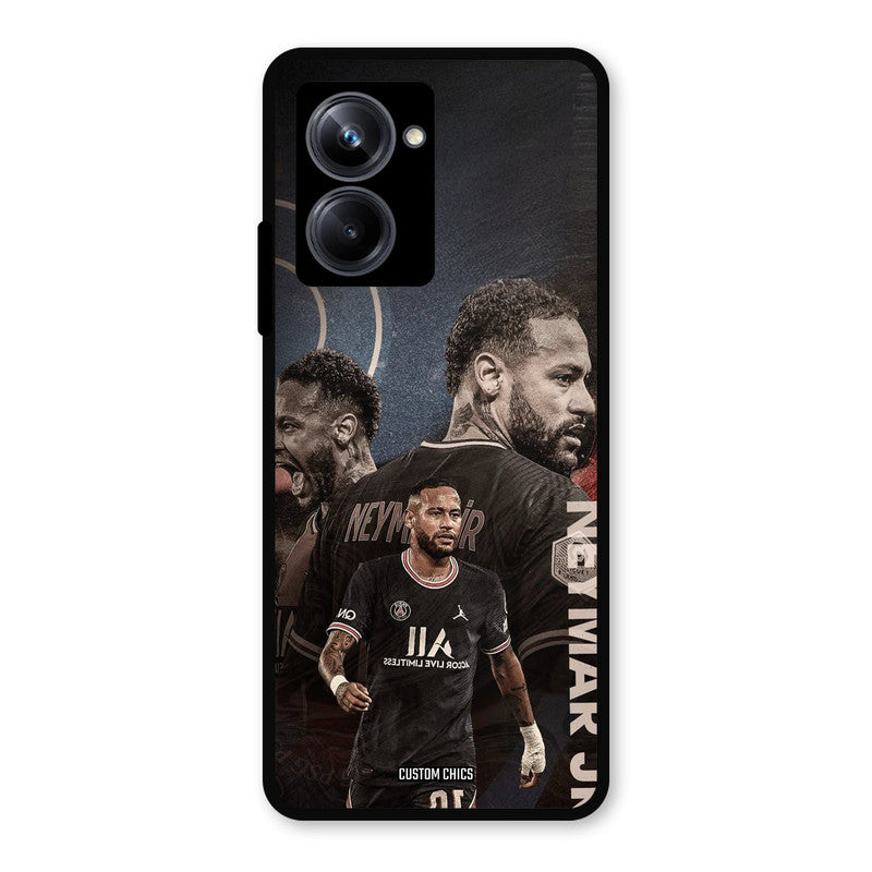 Neymar Portrait Realme 10 Pro Mobile Back Cover - Sports PrintShield Case