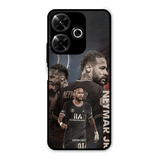 Neymar Portrait Redmi 13 5G Mobile Back Cover - Sports PrintShield Case